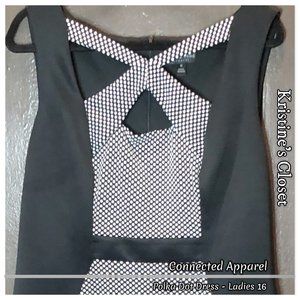 Black & White A-Line Dress - Ladies 16